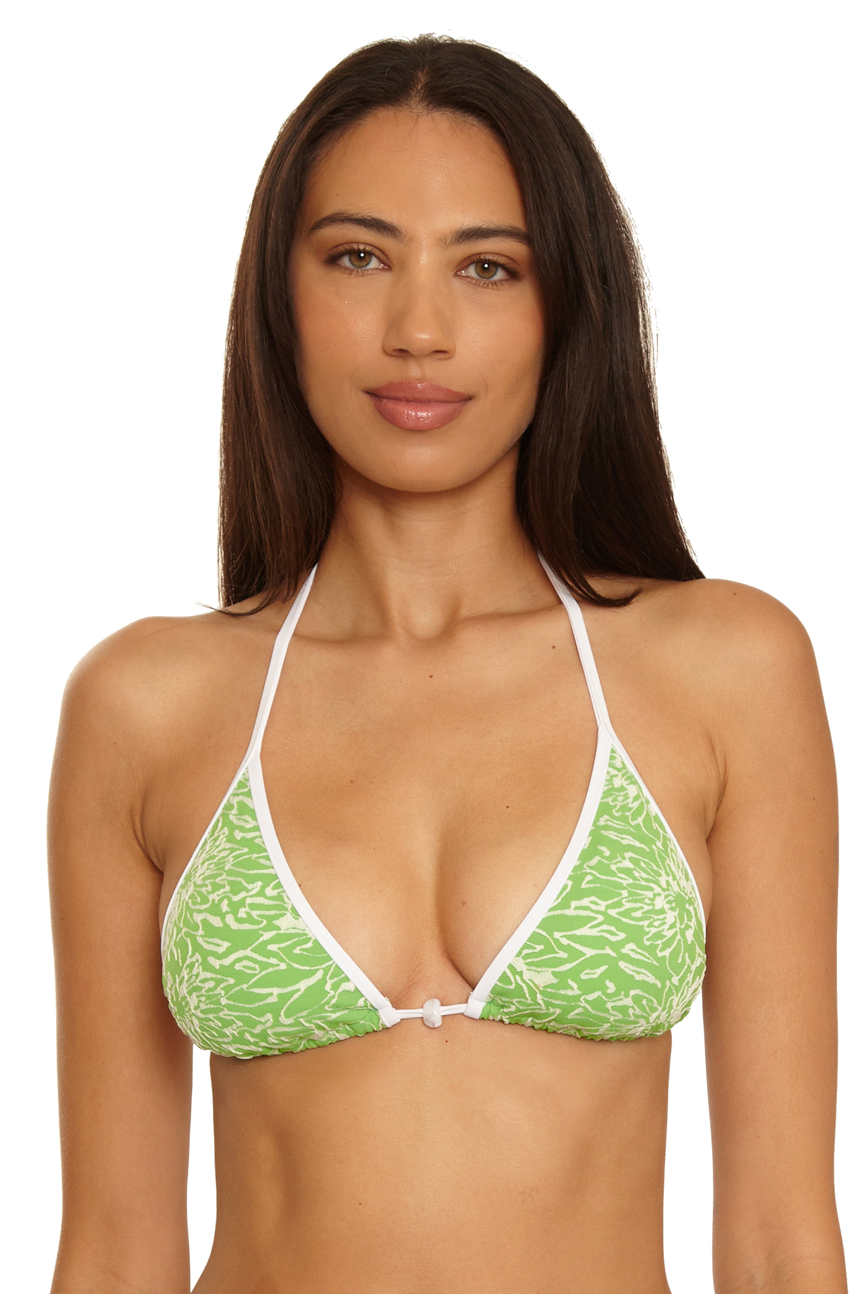 Water Lily Triangle Bikini Top