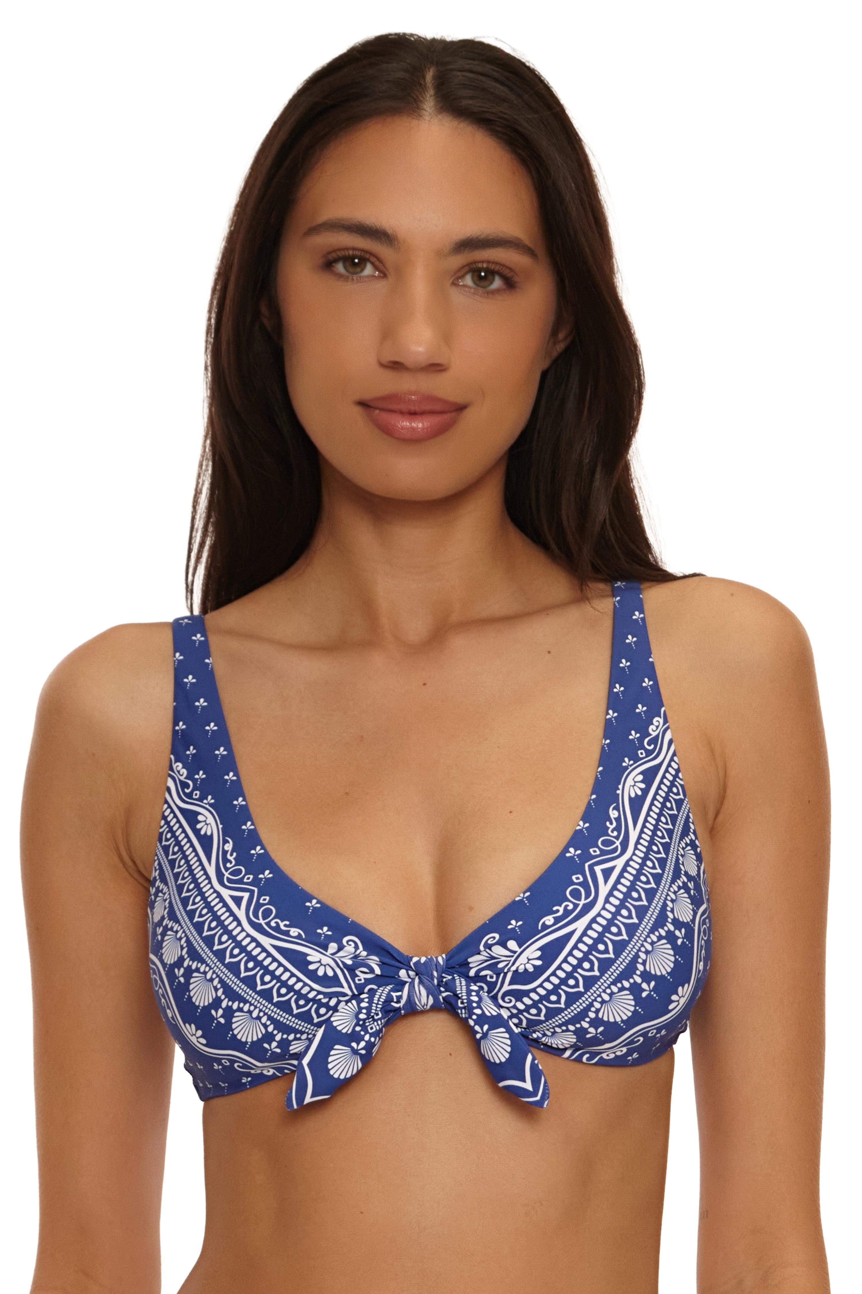 Seaside Ranch Tie Bralette Bikini Top