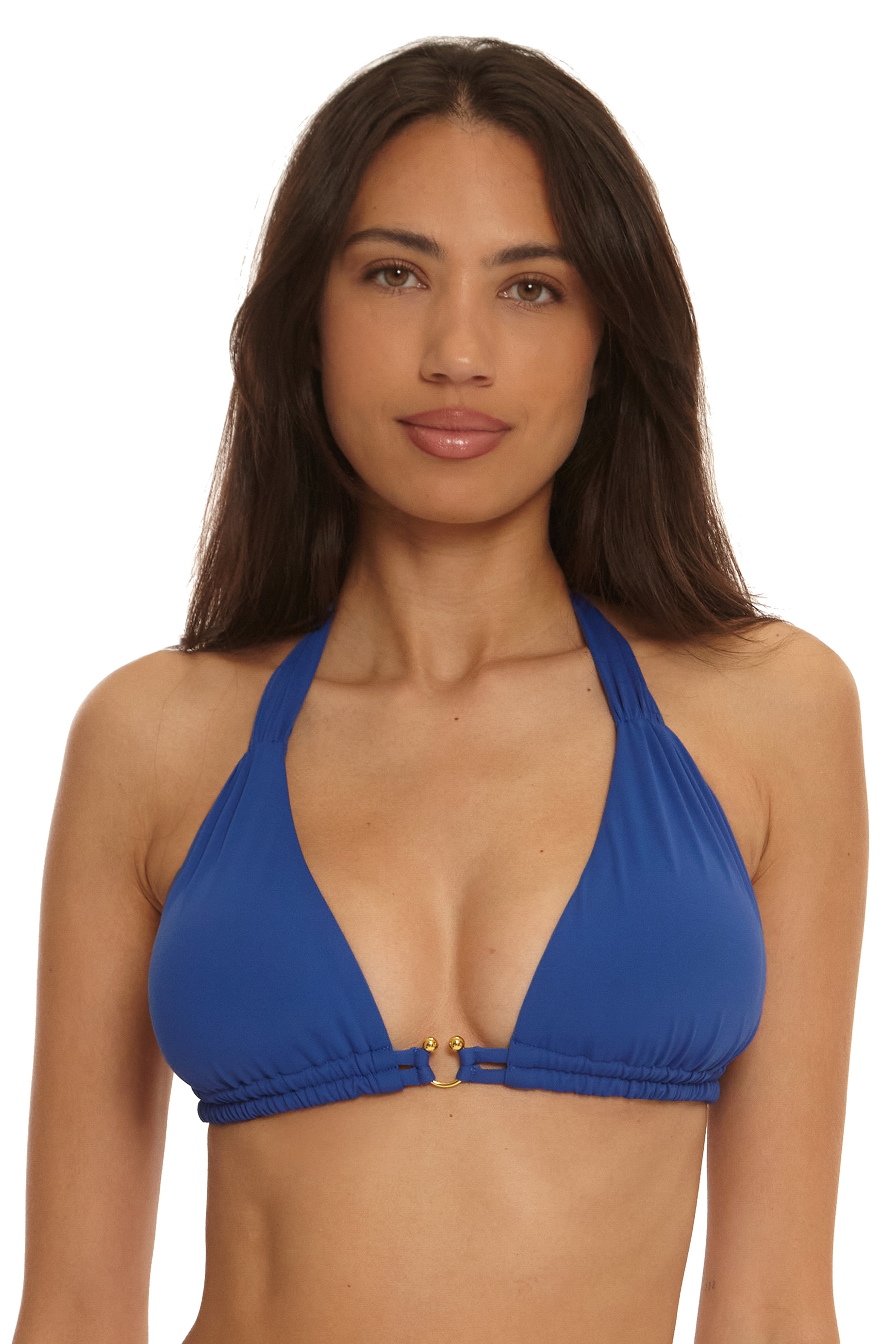 Color Code D-Bra Triangle Bikini Top