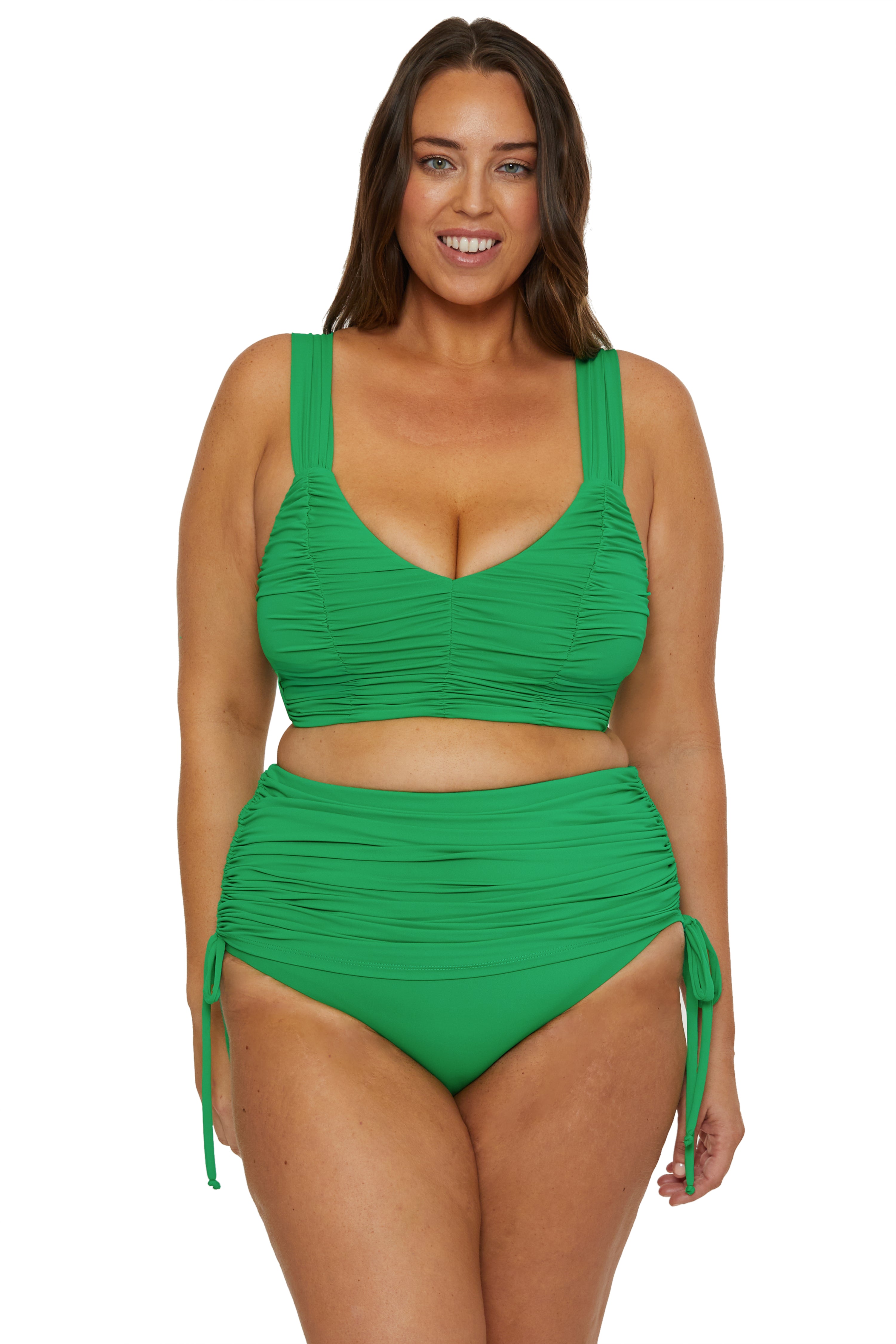 COLORCODE SHIRRED TOP