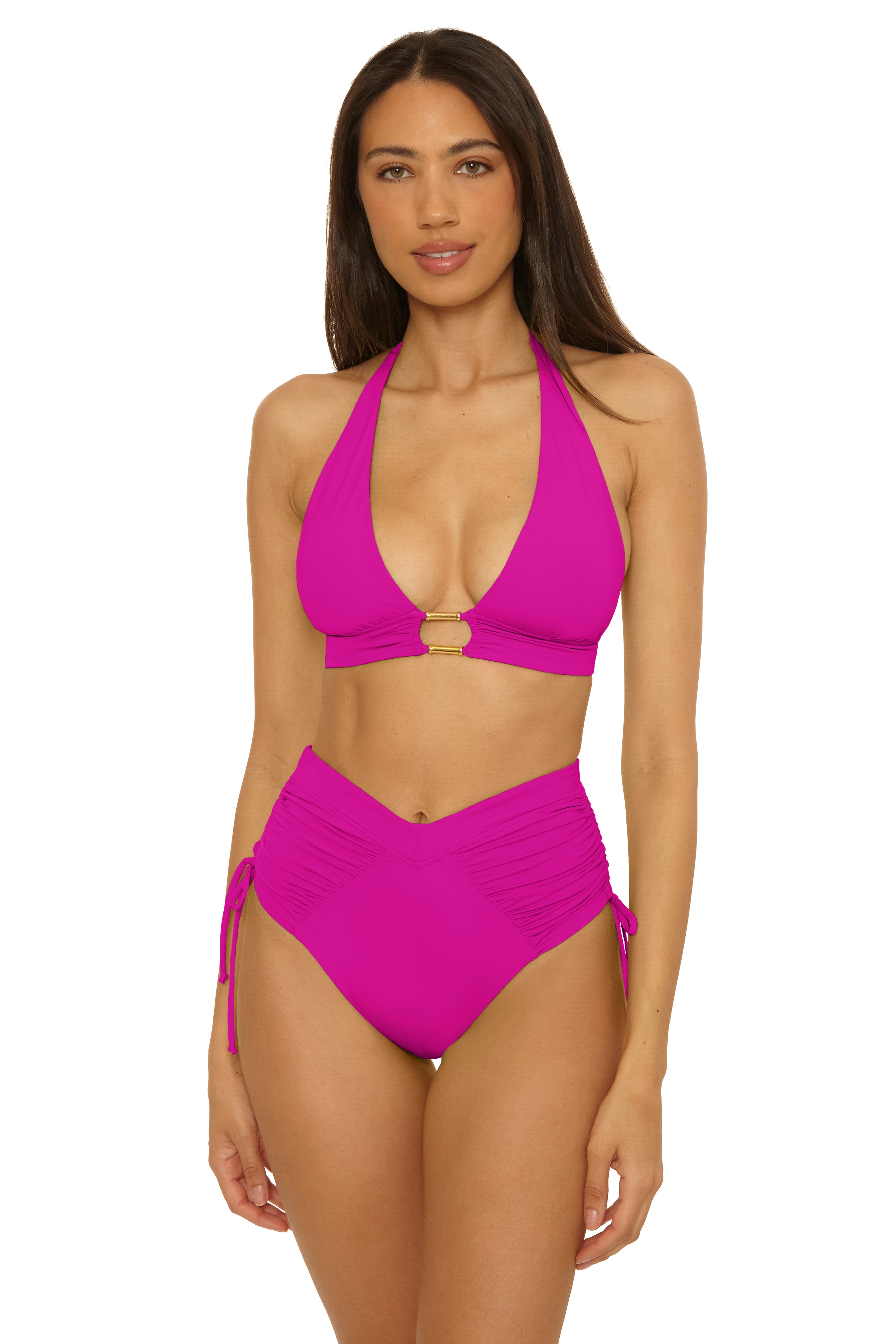 COLOR CODE HALTER TOP