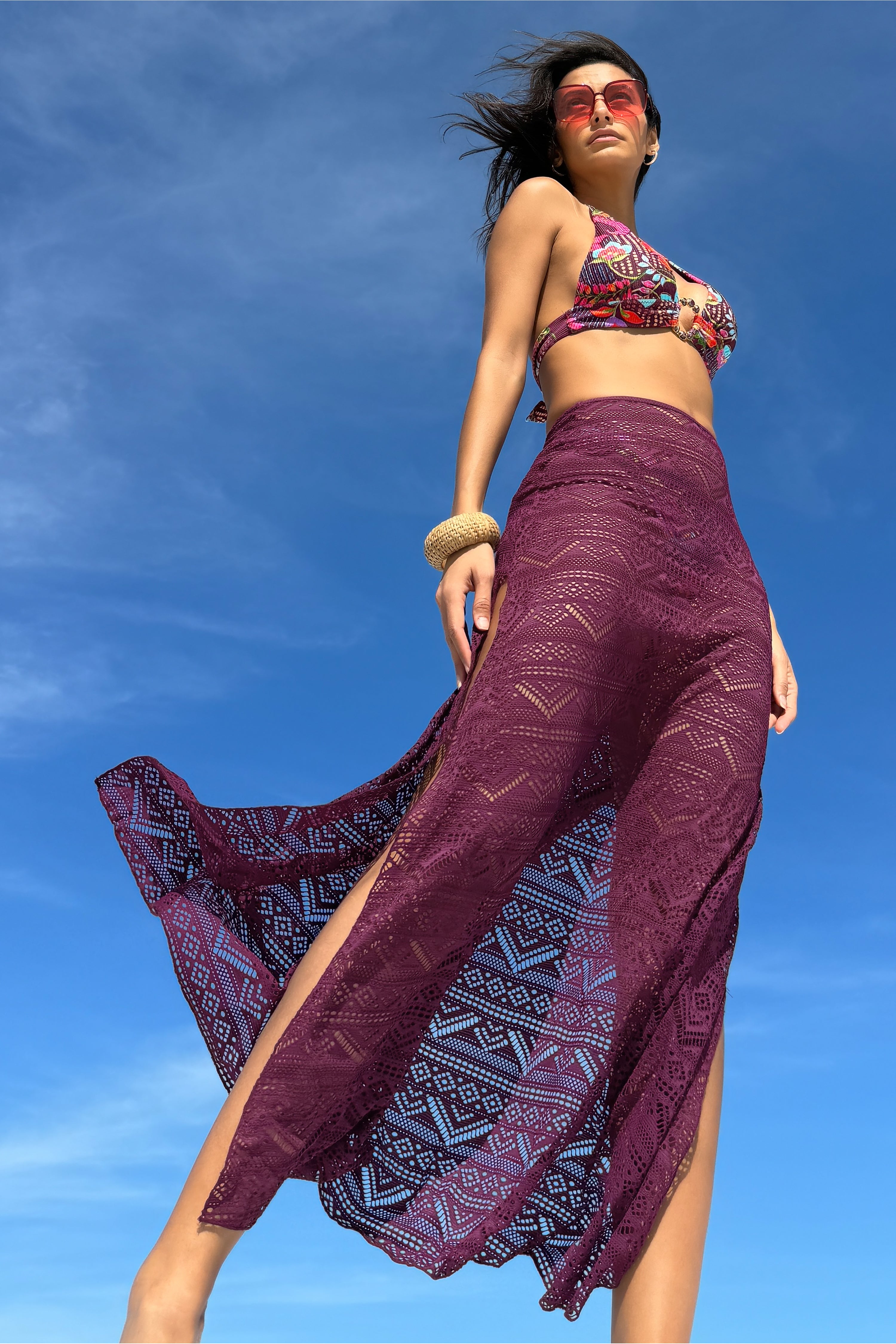 COLOR PLAY MAXI SKIRT