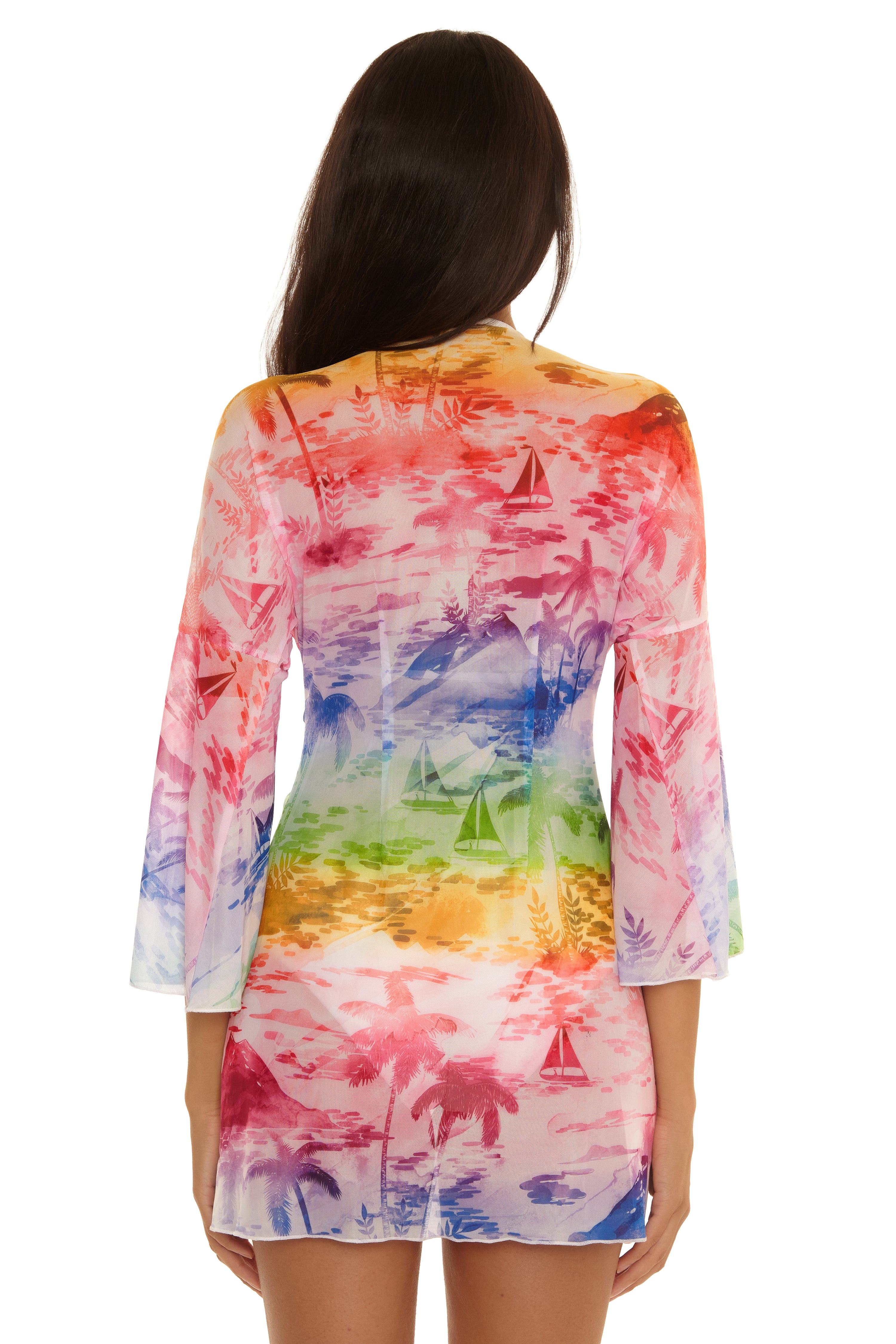 Fiji Tie Front Tunic Cover-up