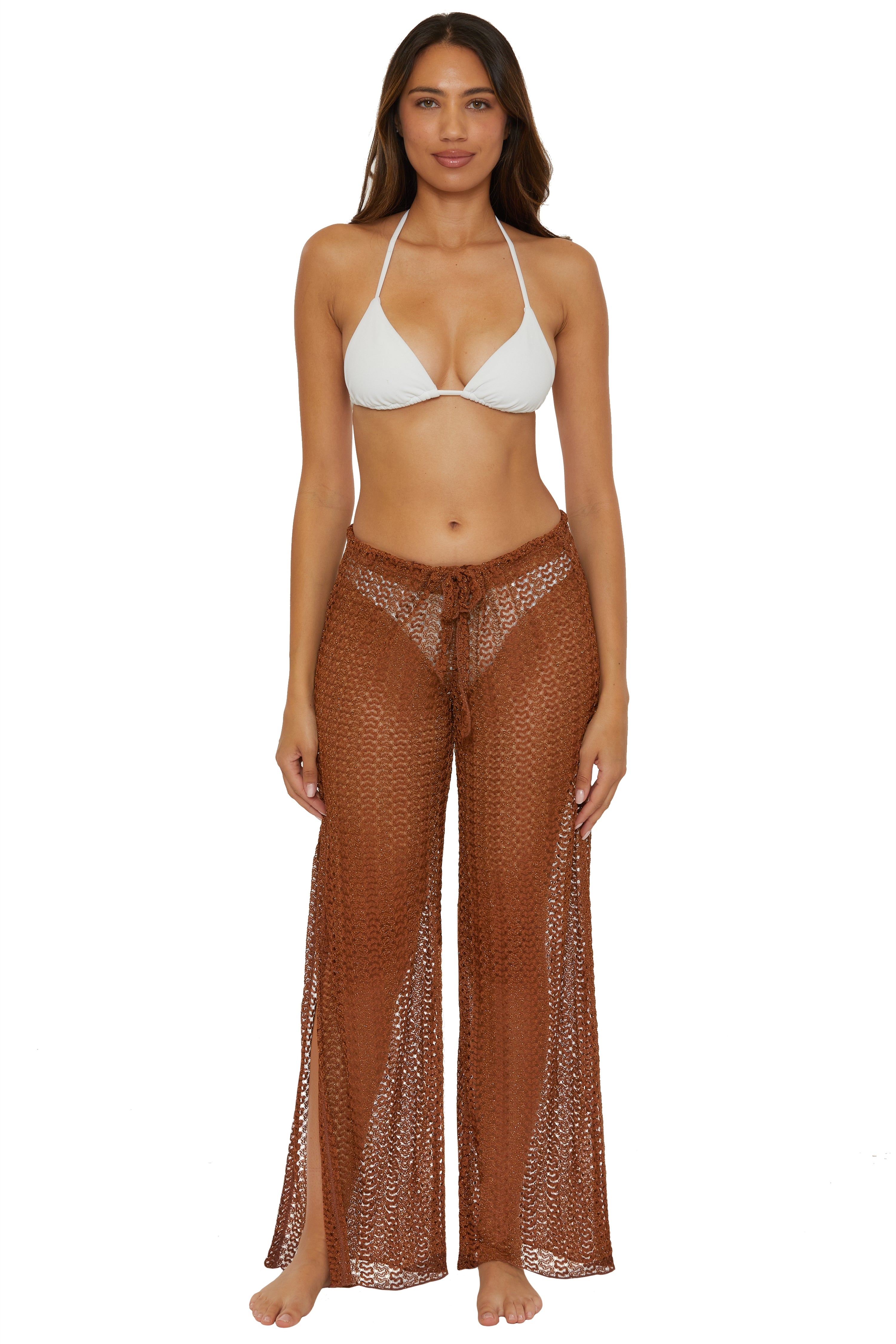 GOLDEN SPLIT LEG PANT