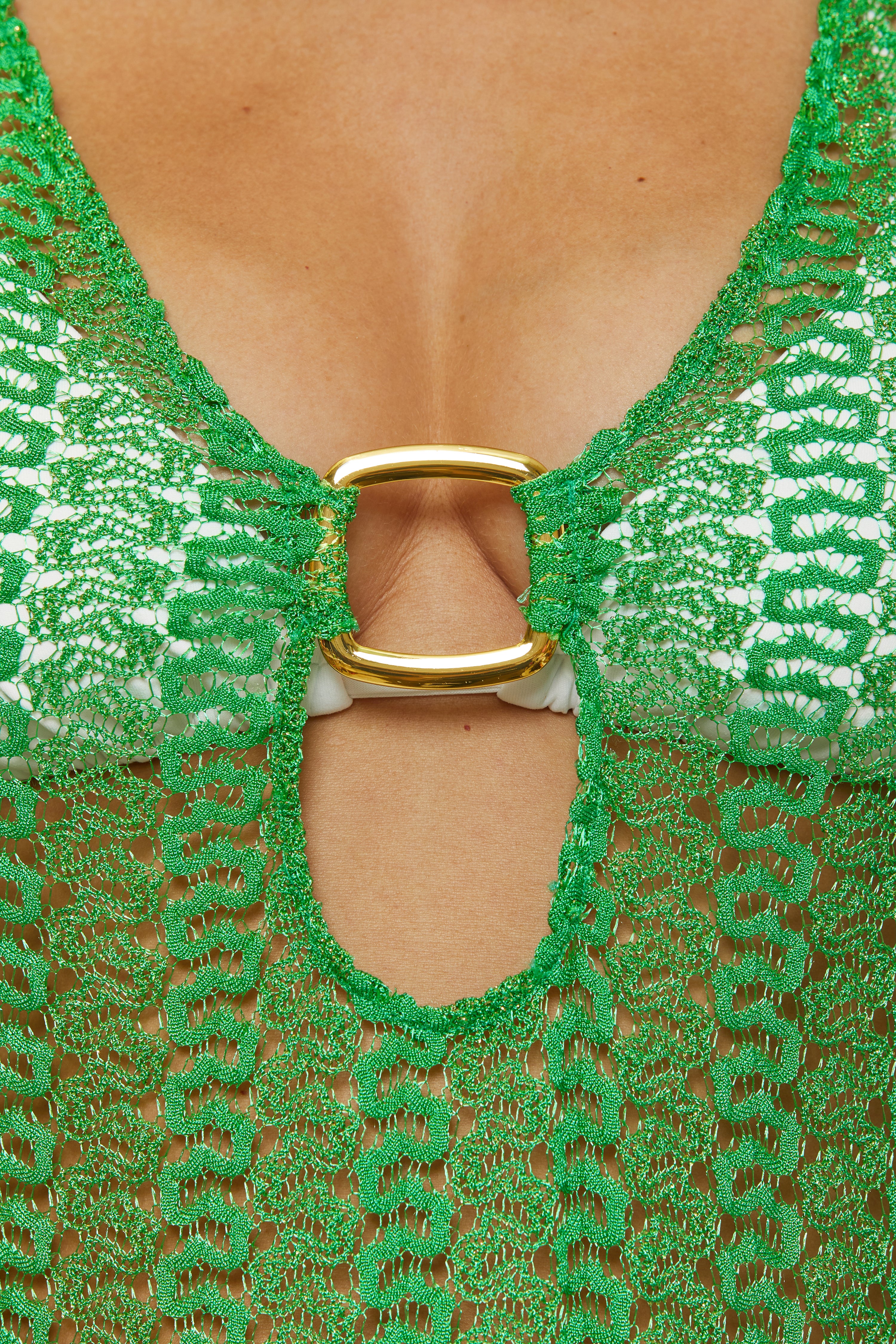 GOLDEN CROCHET TUNIC