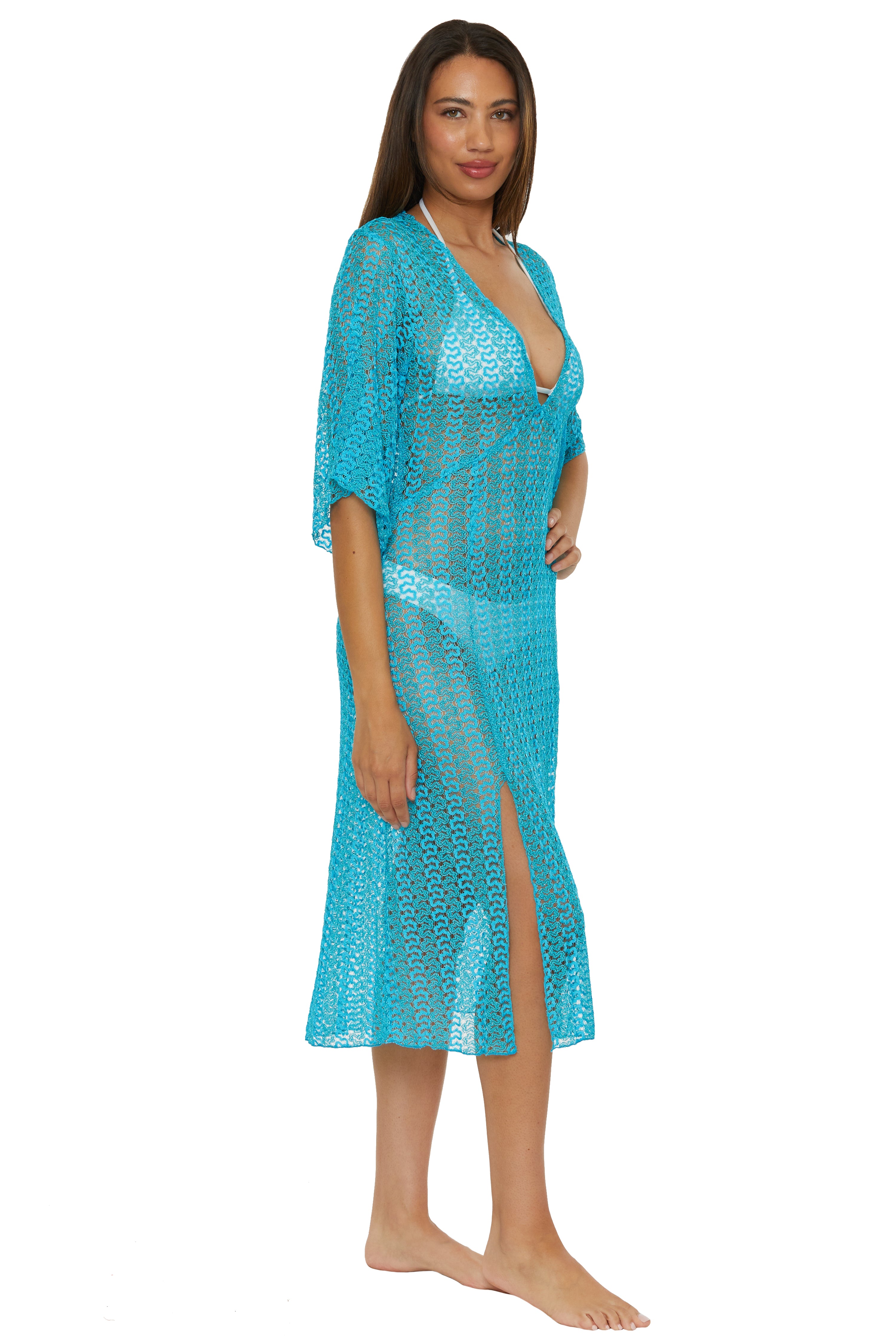 GOLDEN MESH COVER-UP