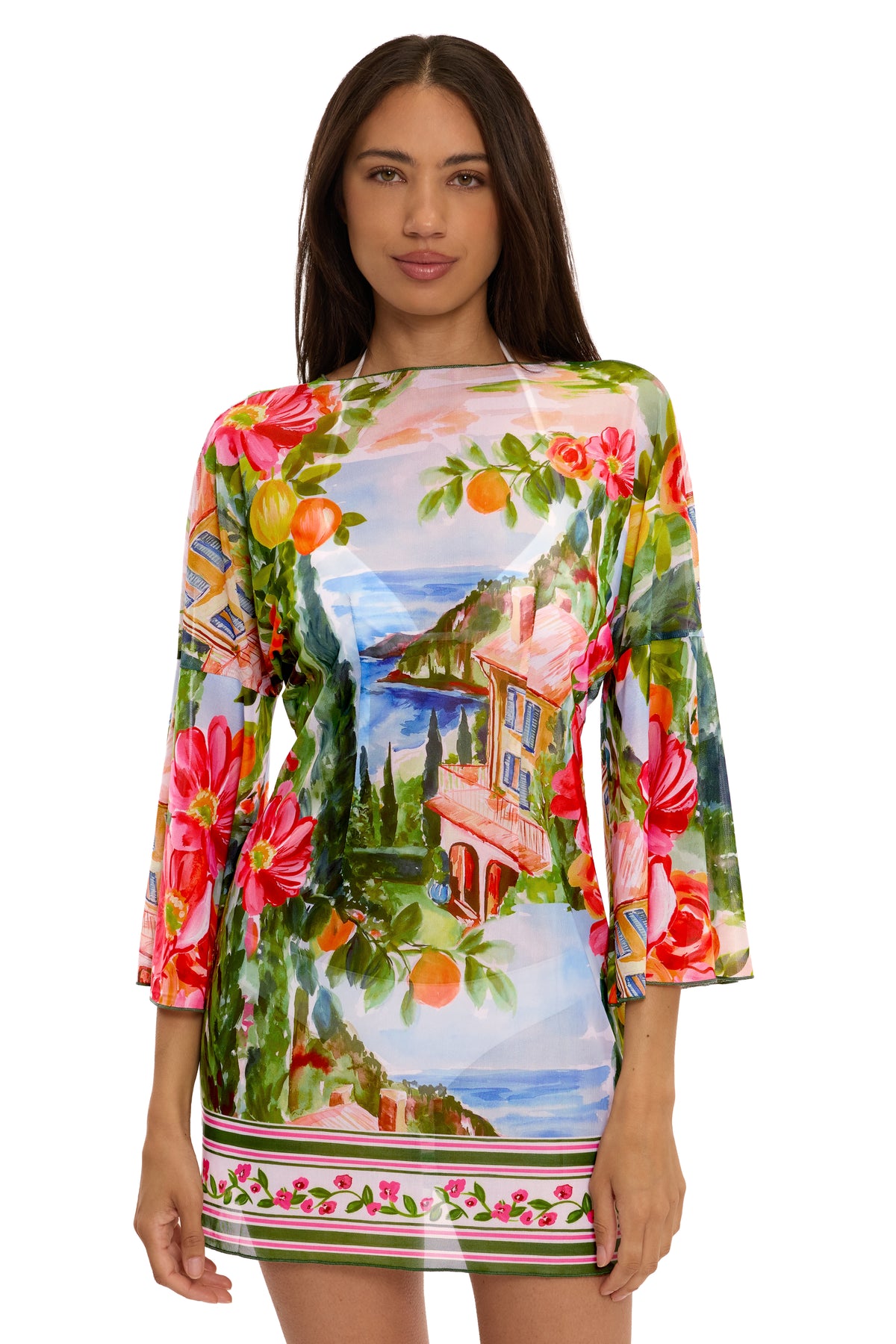 Lake Como Mesh Tunic Coverup