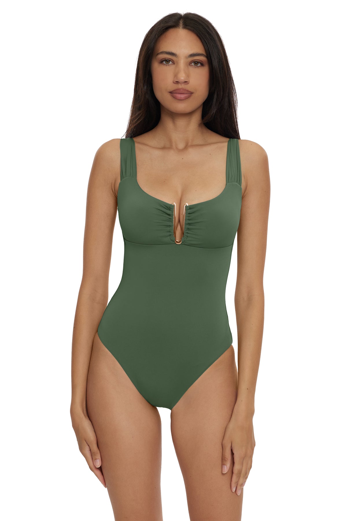 Only U One Piece Swimsuit - Kelp