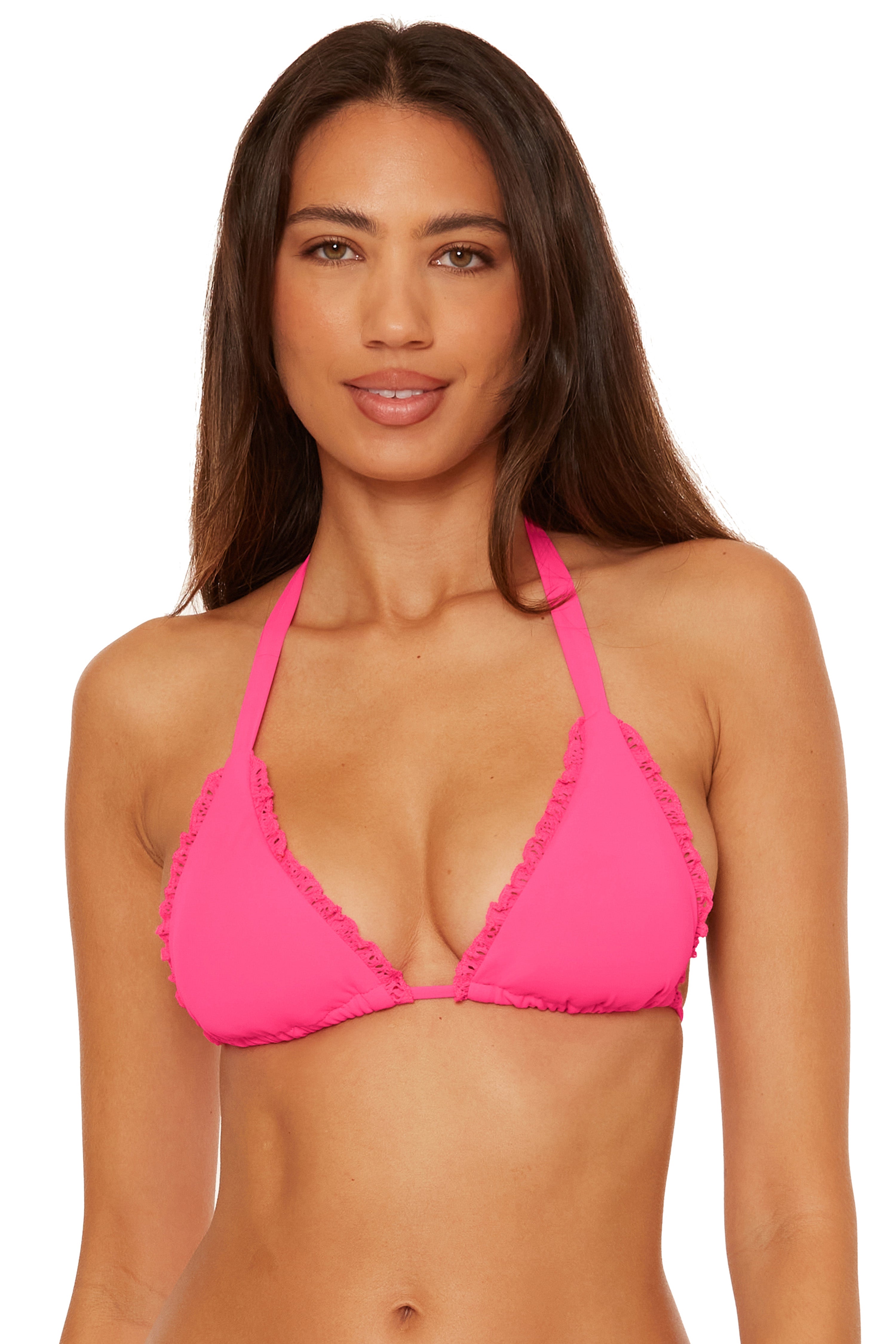 FRILLS TRIANGLE TOP
