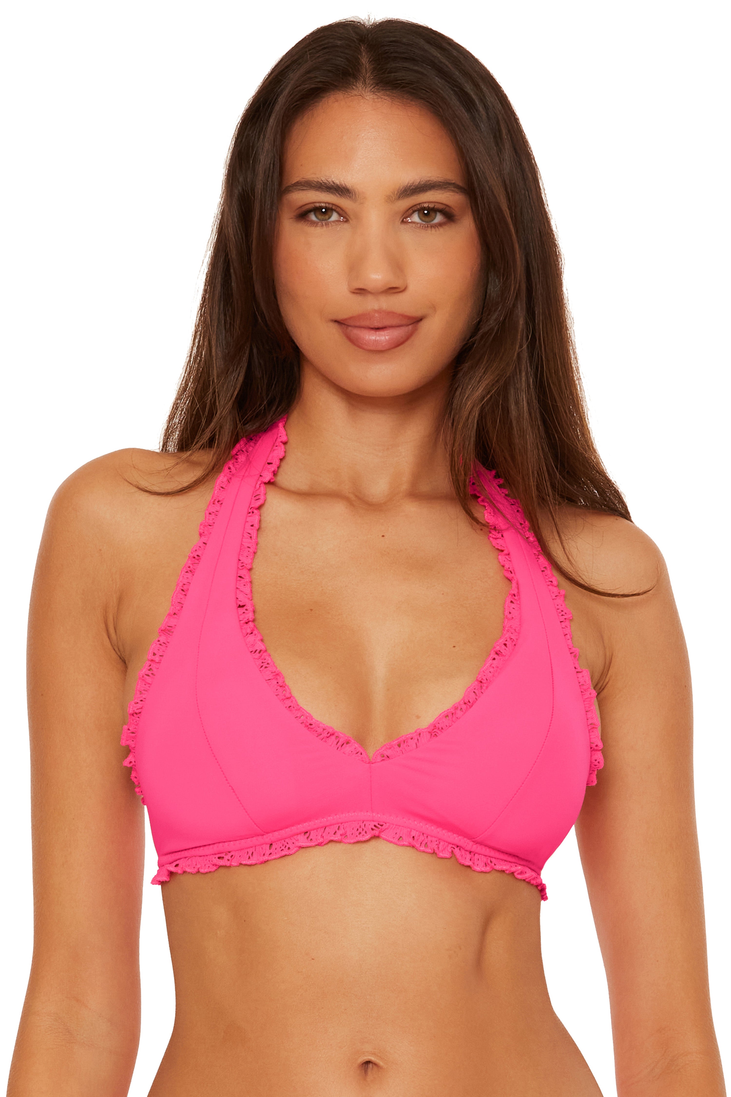 FRILLS HALTER TOP