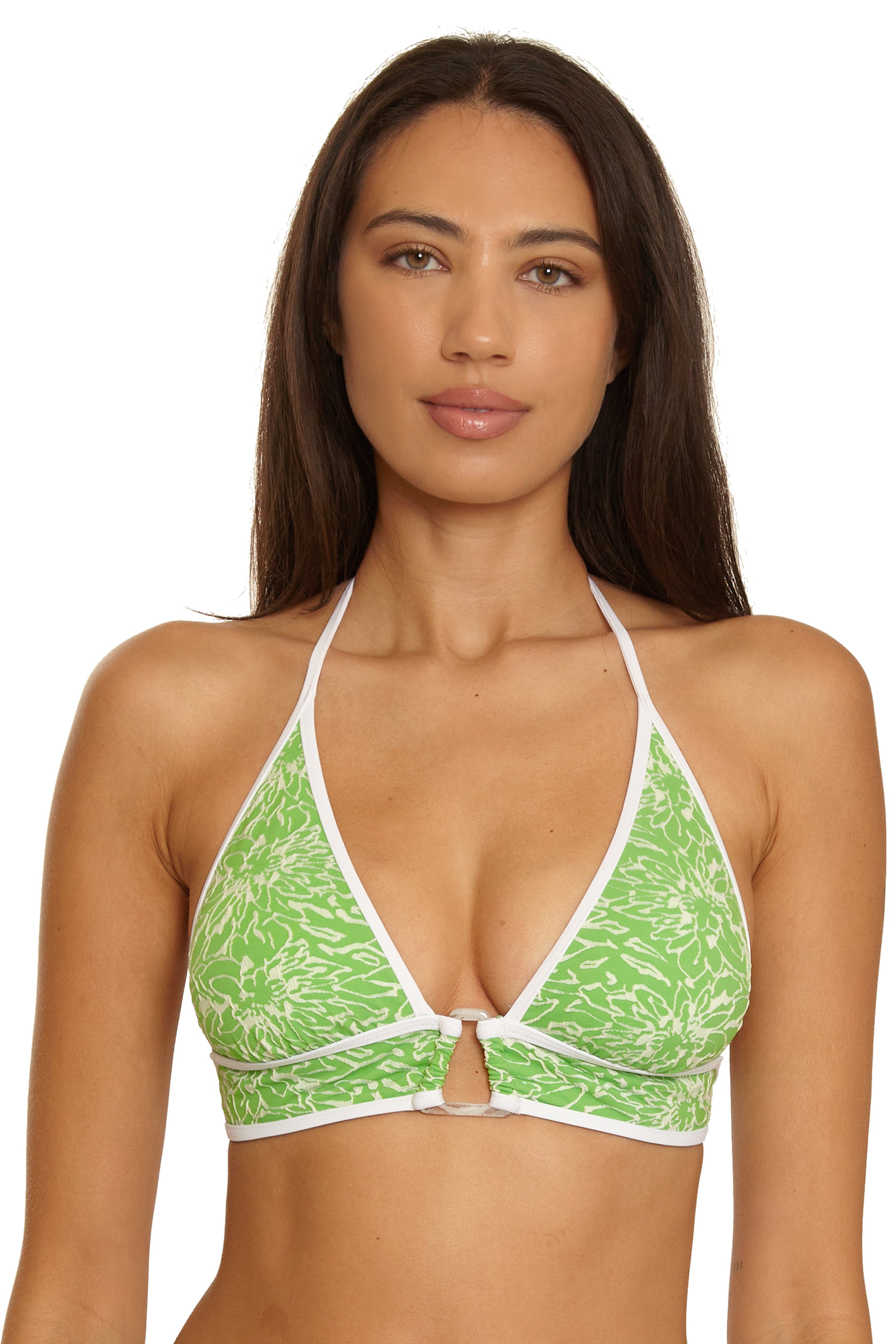 Water Lily Halter Bikini Top