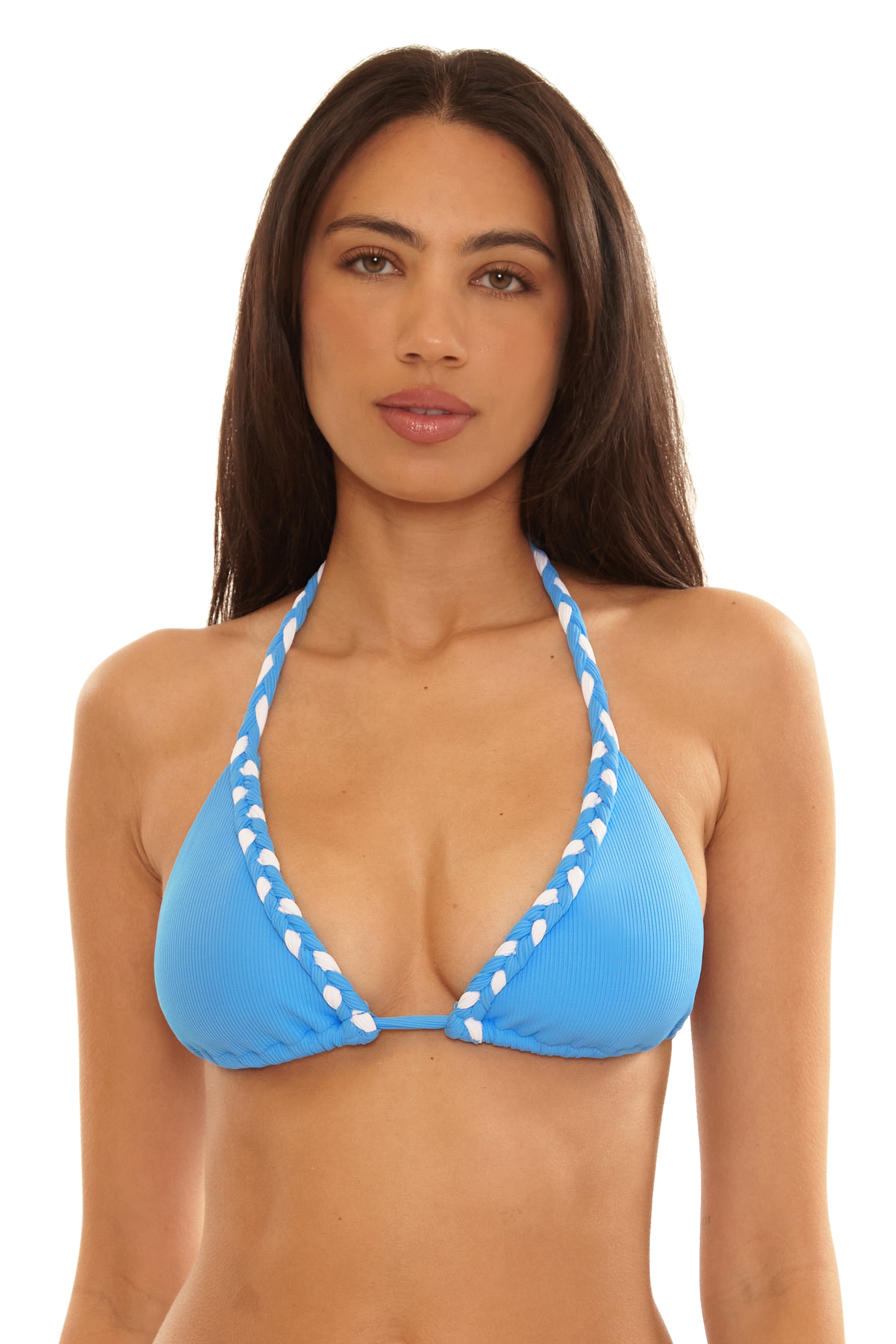 Modern Edge Braided Triangle Bikini Top