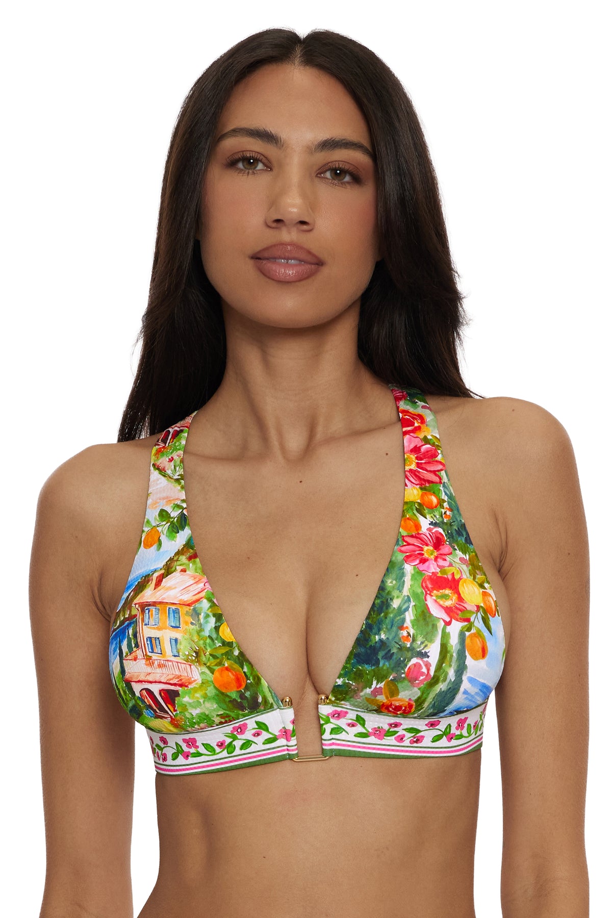 Lake Como Halter Bikini Top