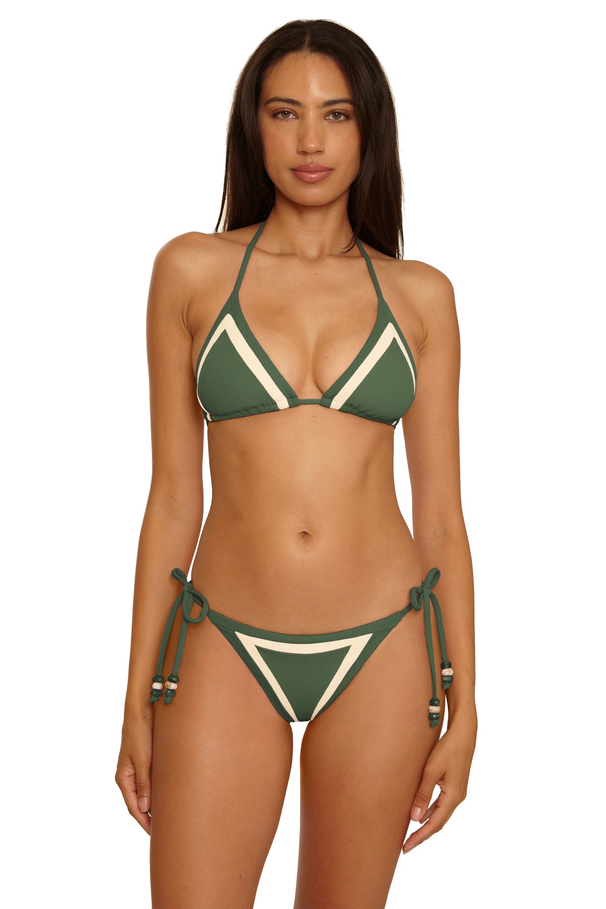 Coastline Triangle Bikini Top - Kelp