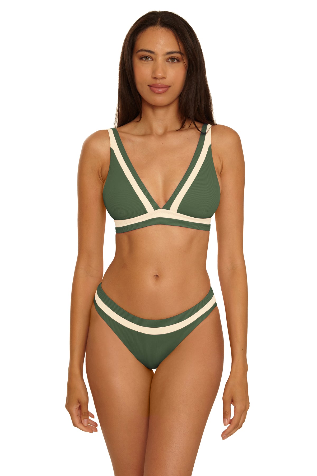 Coastline Hipster Bikini Bottom - Kelp
