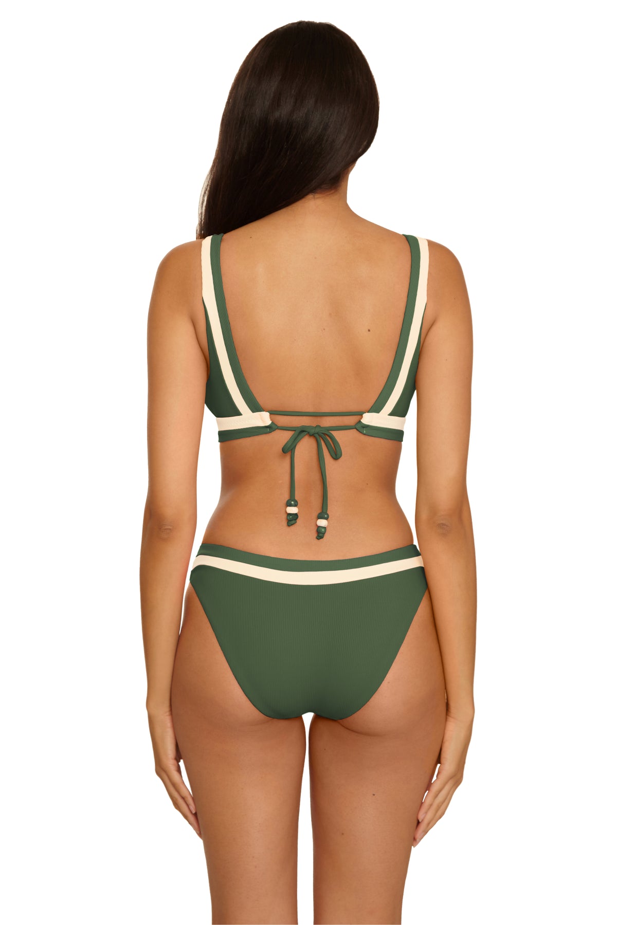 Coastline Hipster Bikini Bottom - Kelp