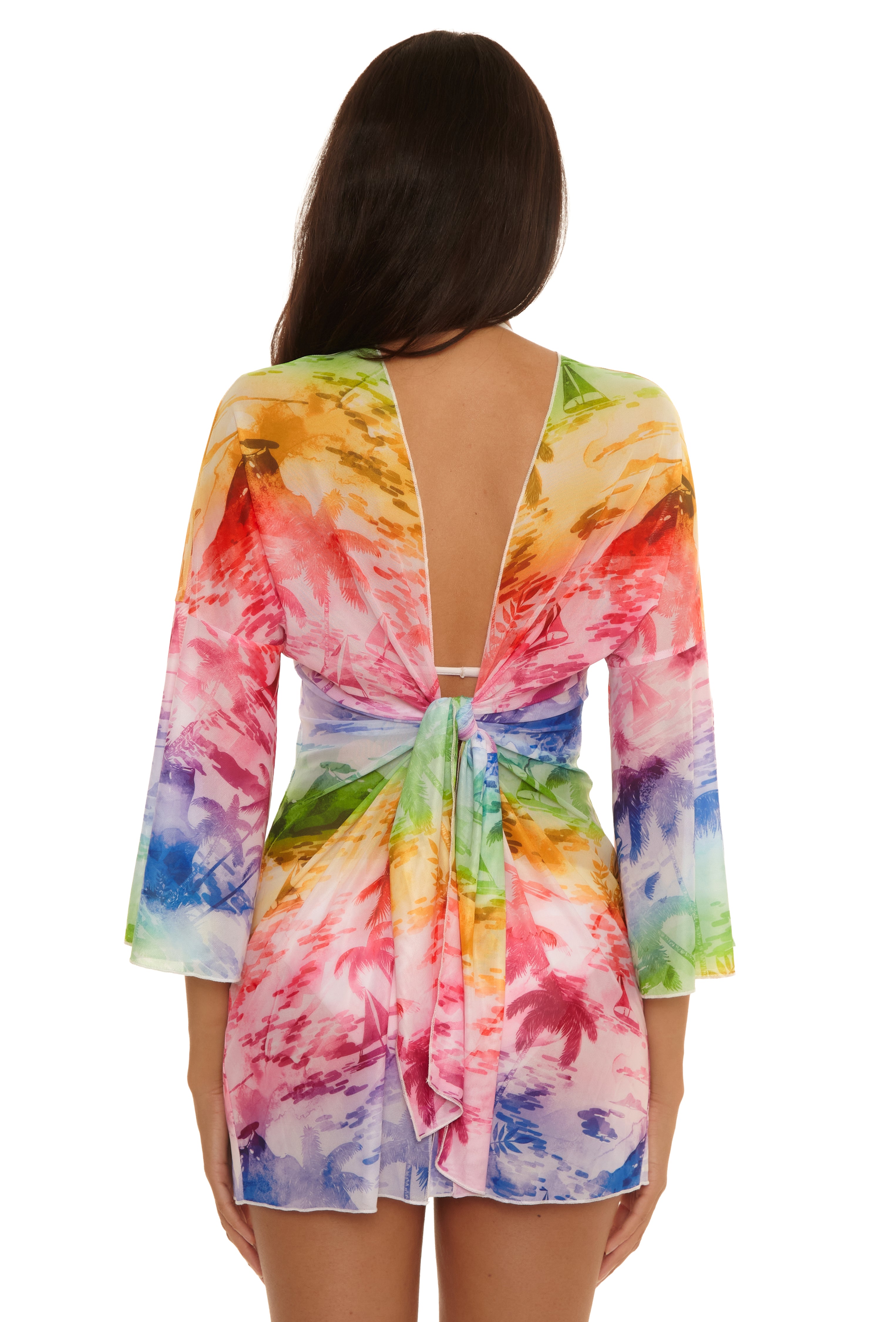 Fiji Tie Front Tunic Cover-up