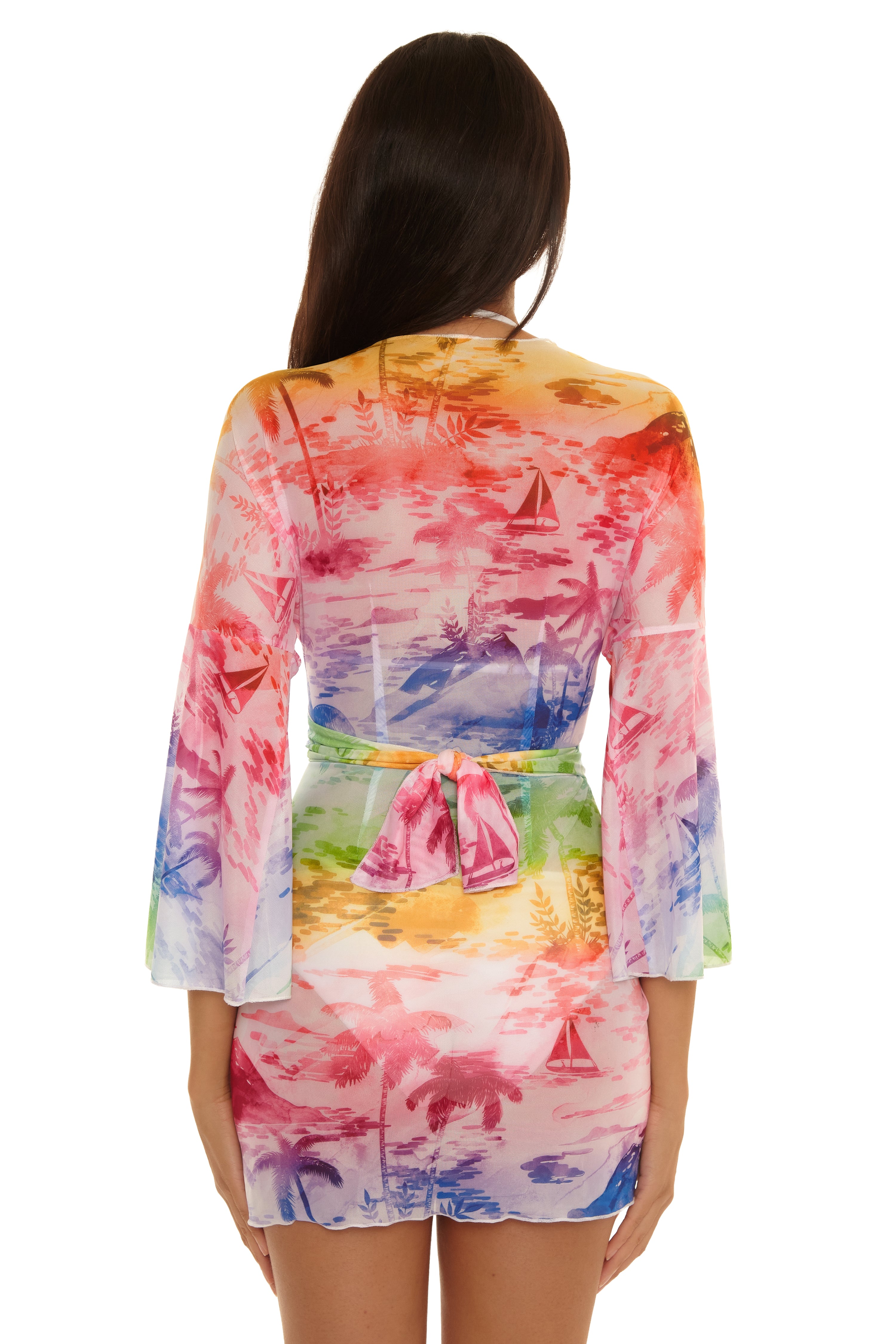 Fiji Tie Front Tunic Cover-up