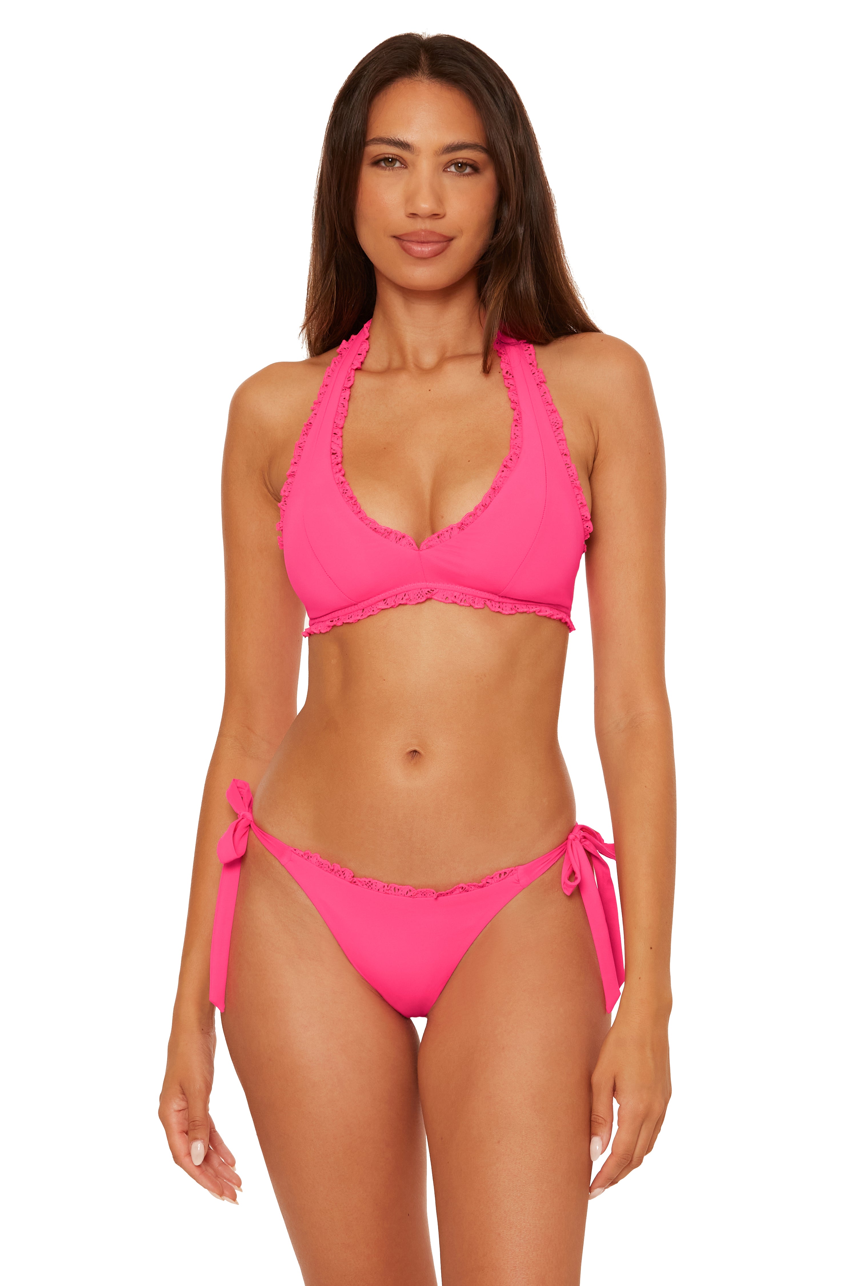 FRILLS HALTER TOP