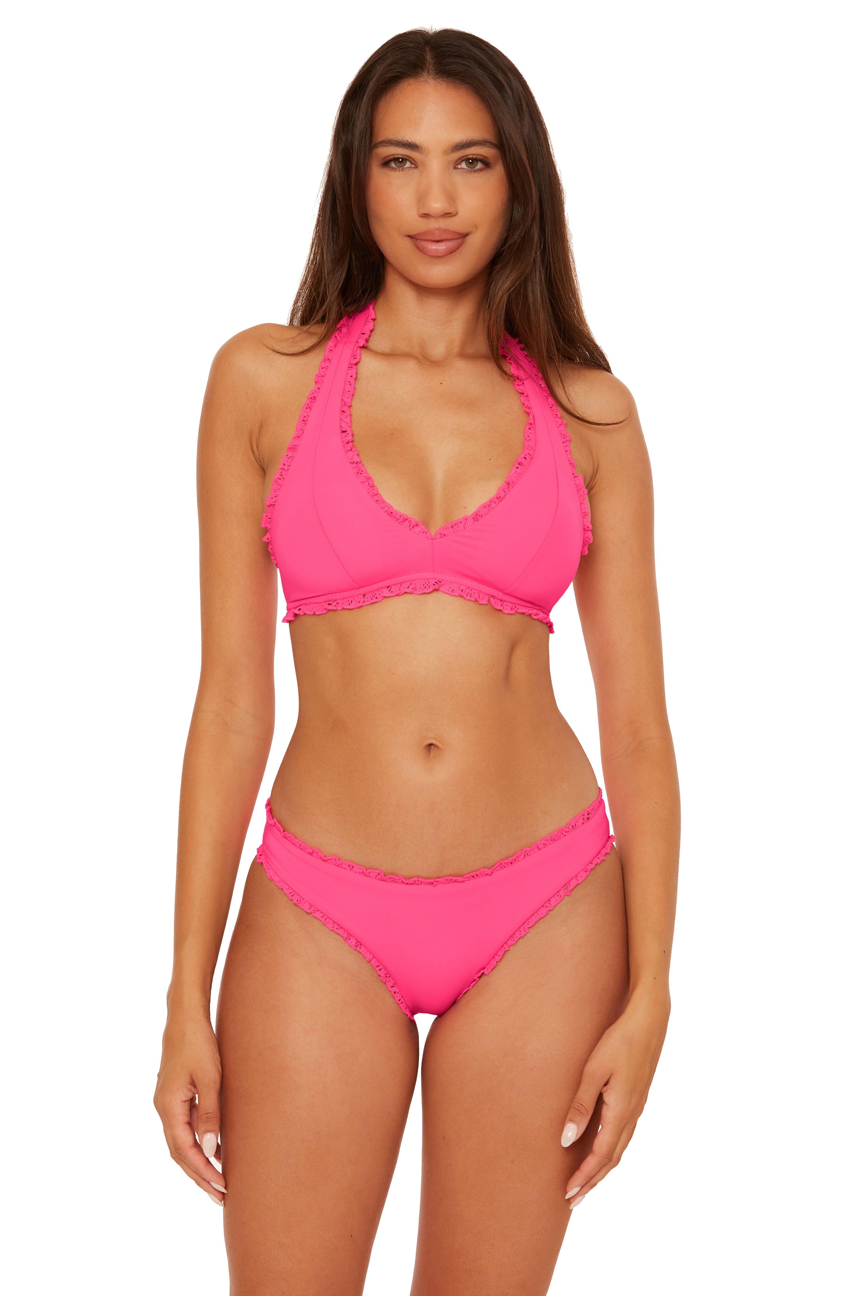 FRILLS HALTER TOP