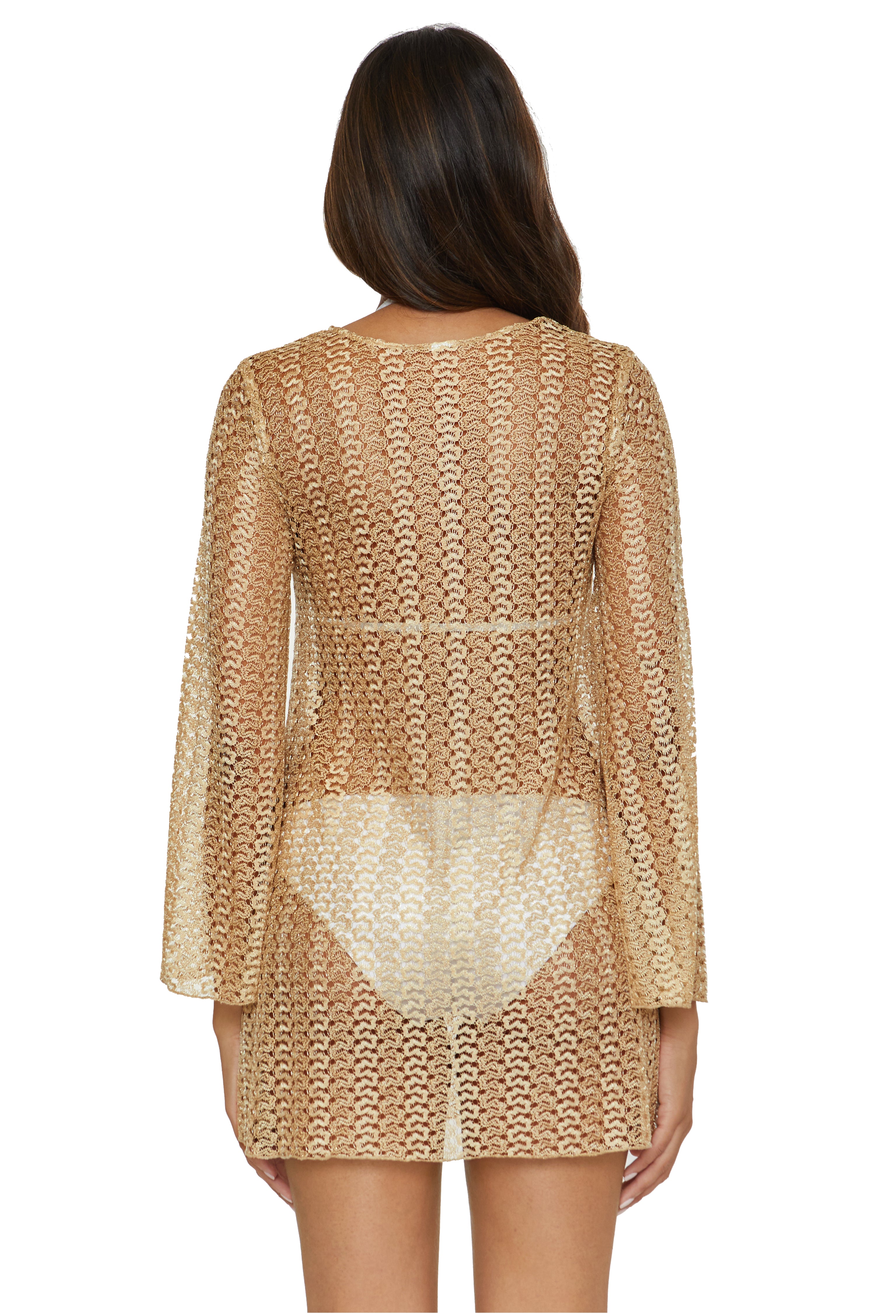 GOLDEN CROCHET TUNIC