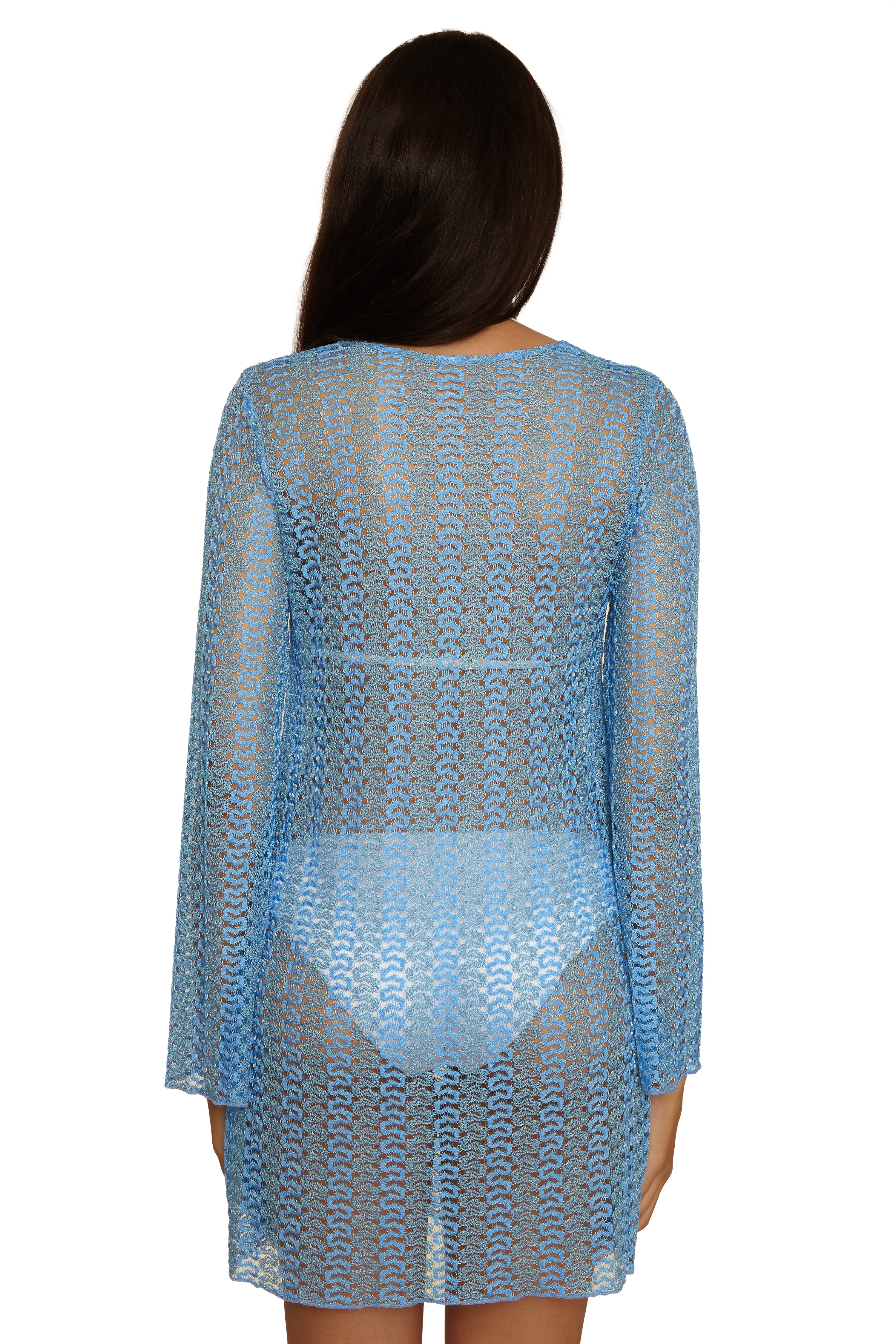 Golden Crochet Cover-up Tunic