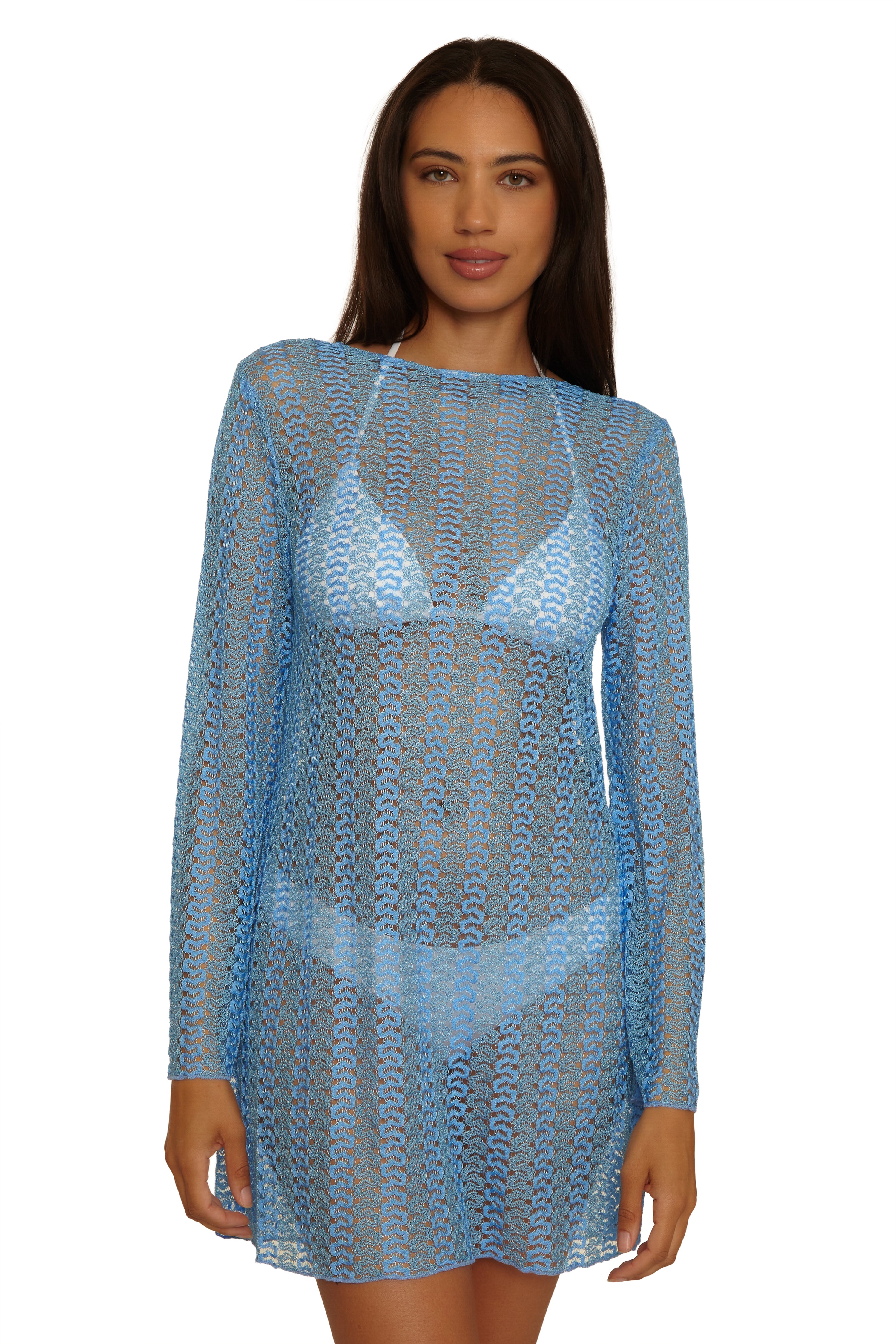 Golden Crochet Cover-up Tunic