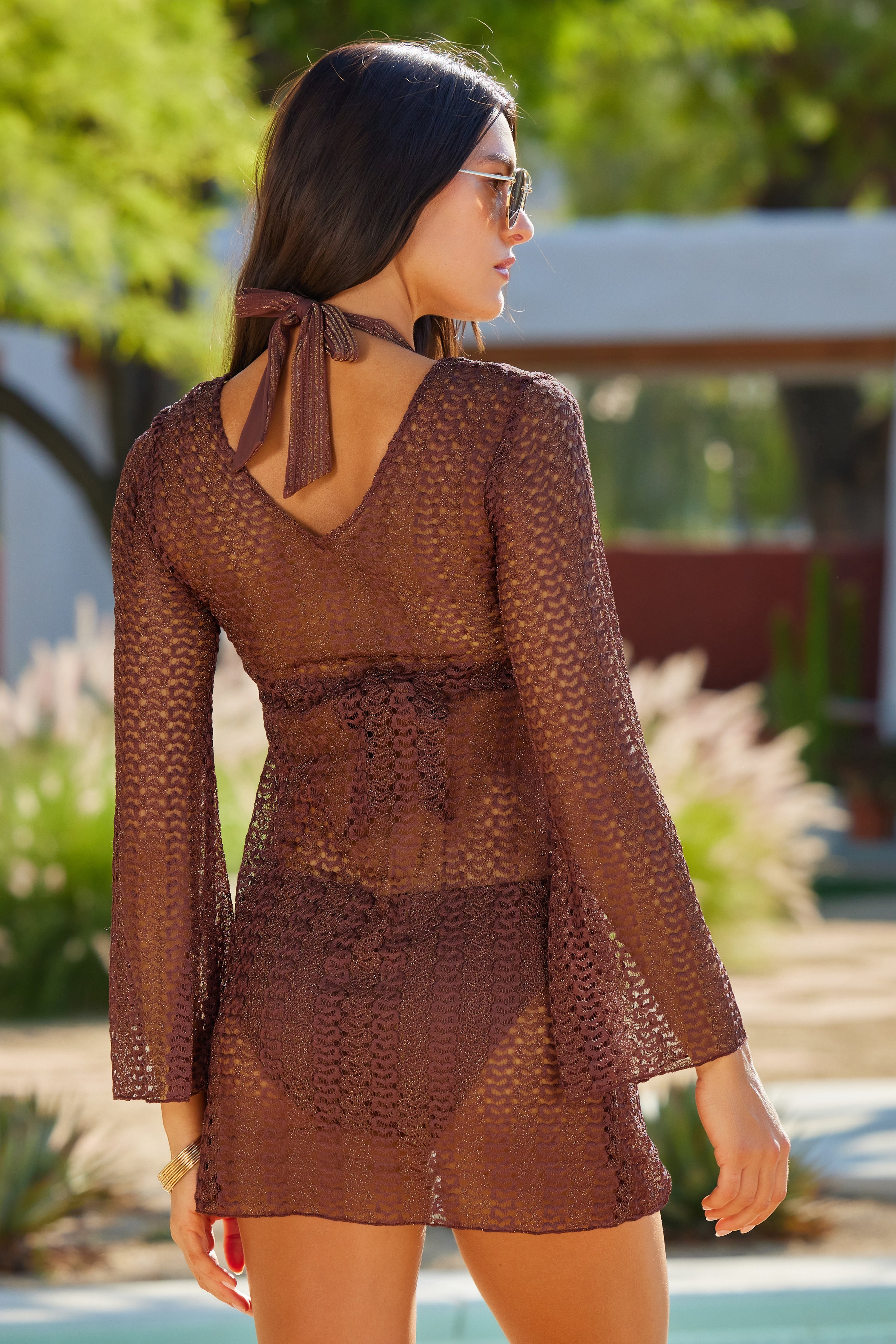 GOLDEN CROCHET TUNIC
