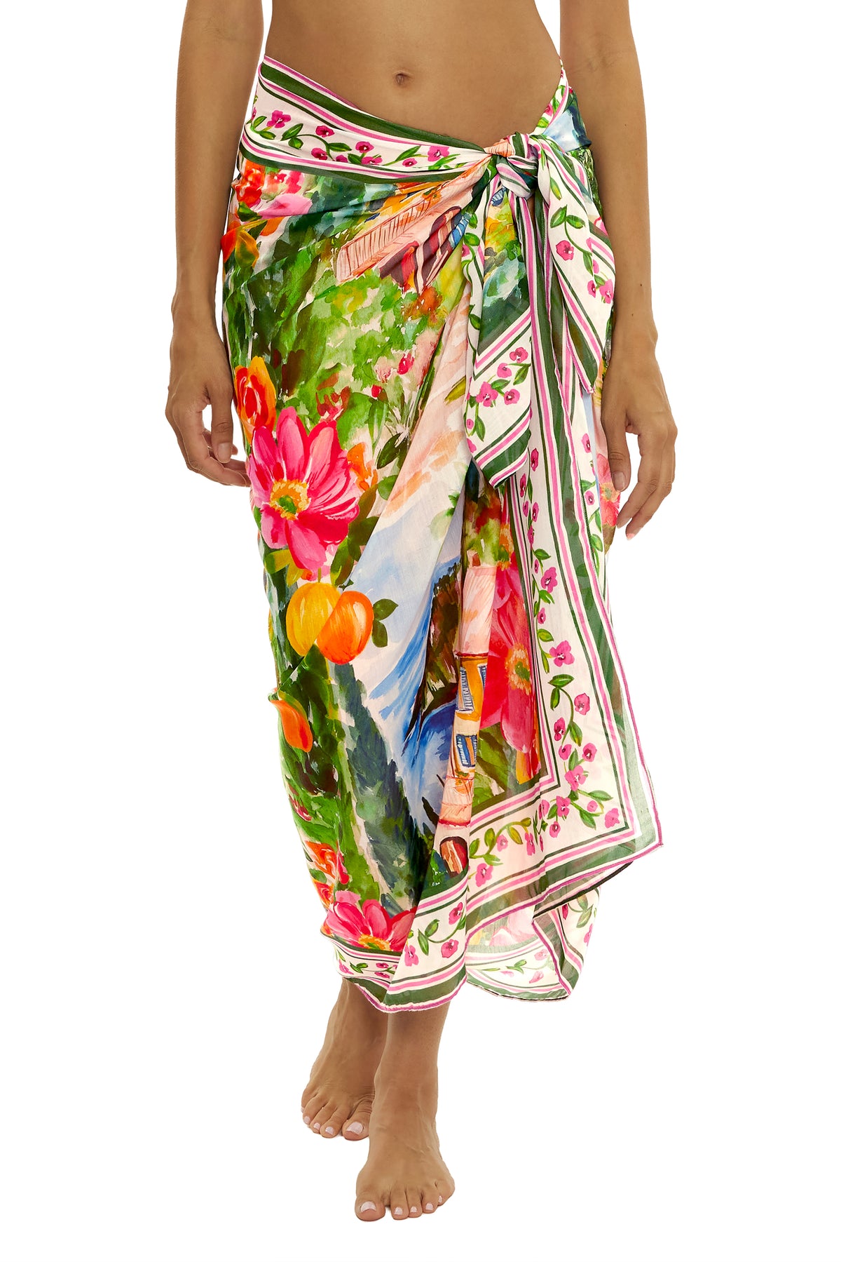 Lake Como Sarong  Coverup