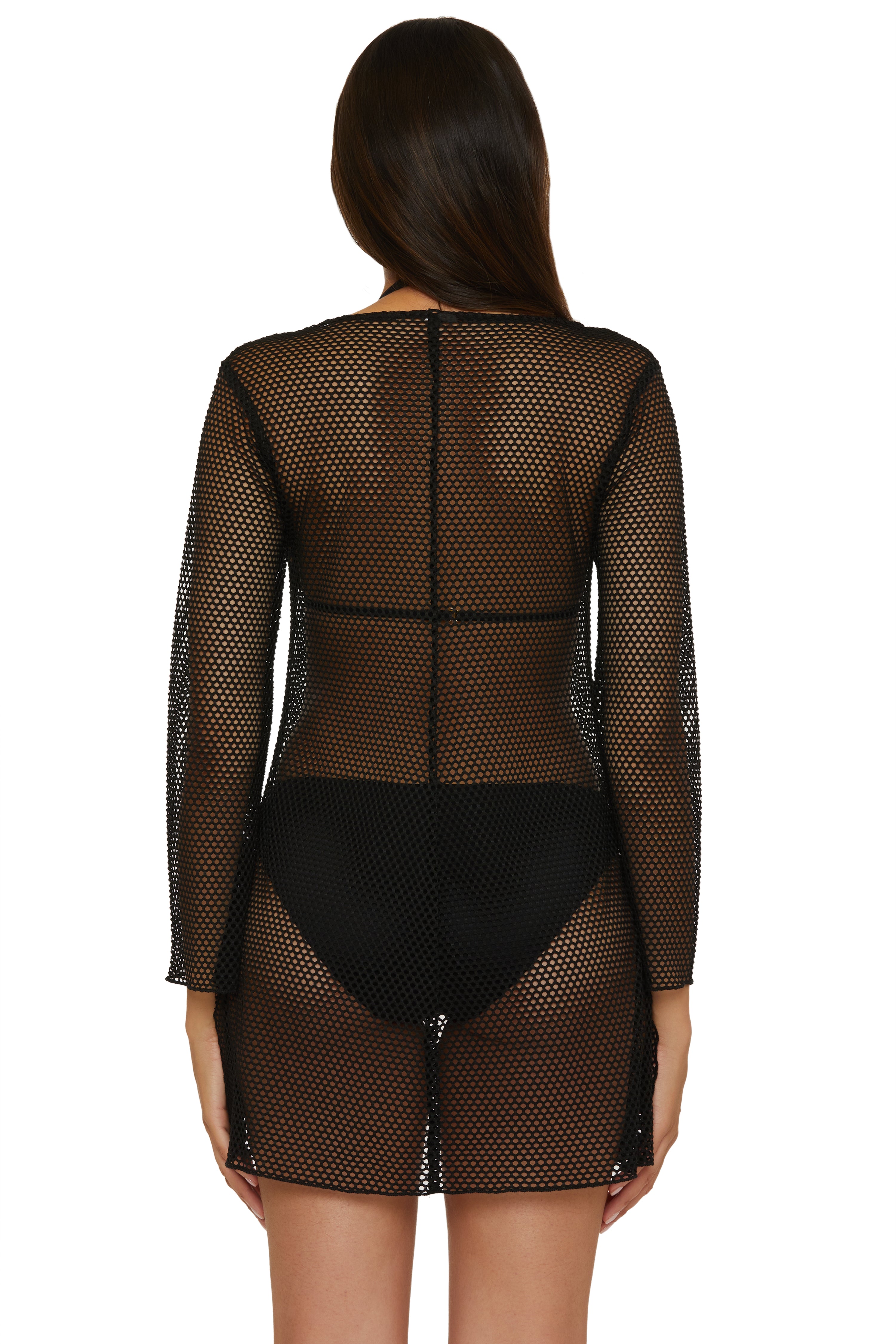 MESH COVER TIE FRONT