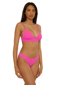 BECCA By Rebecca Virtue Hipster Bikini Bottom - Cheeky Coverage Swimwear | Nylon/Spandex Blend | Shirred Back | Hand Wash