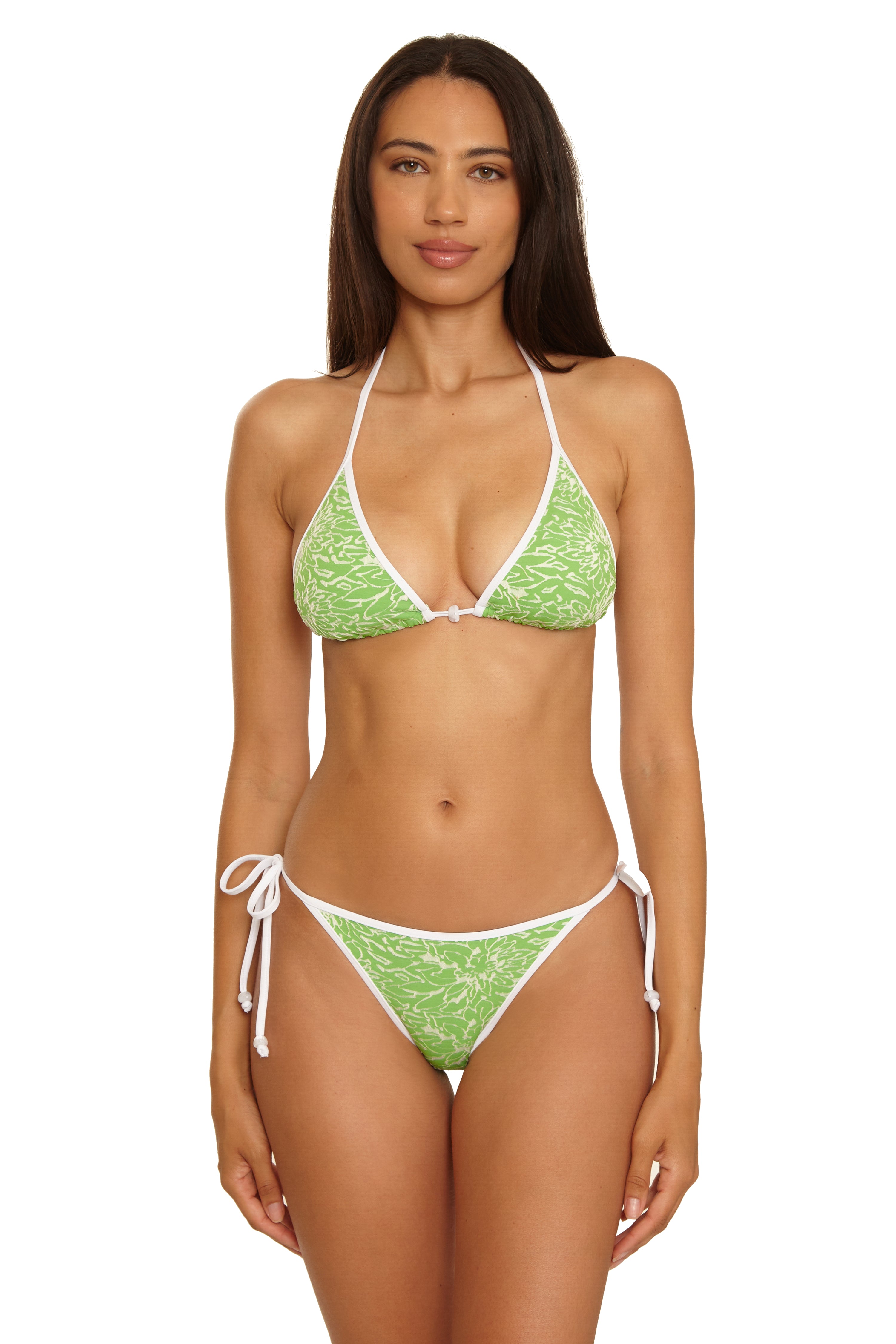 Water Lily Triangle Bikini Top
